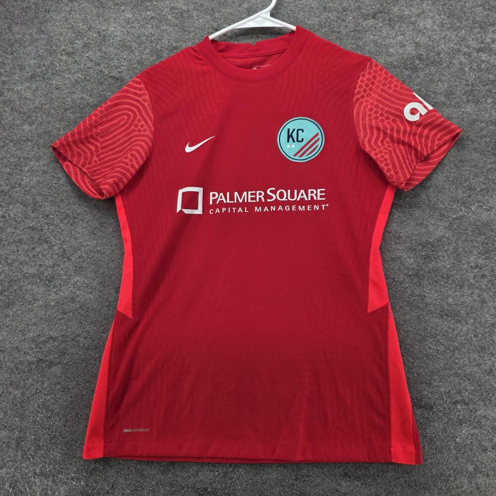 Kansas City Current Soccer Jersey Womens Medium Red NWSL Football Nike VaporKnit